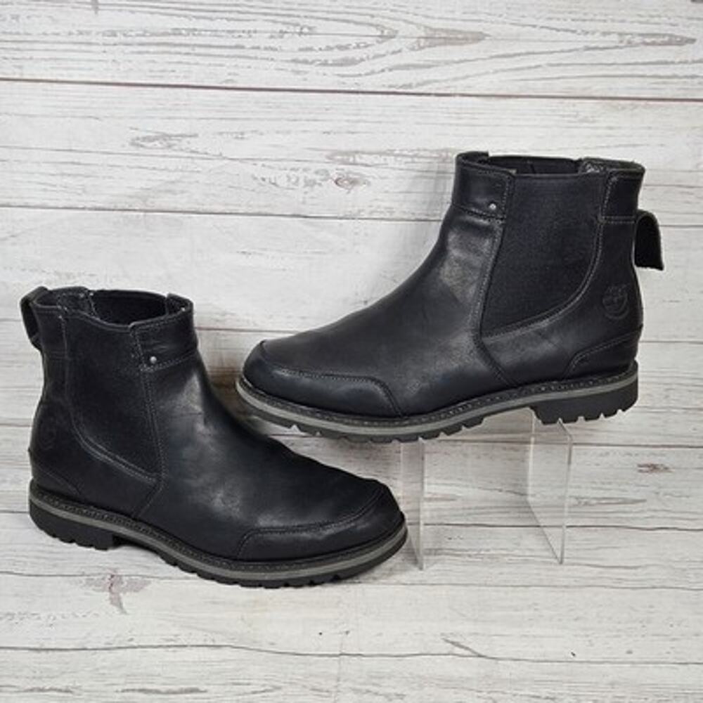 Timberland Chelsea boots men’s 9 Black Leather Waterproof Boot Modern
